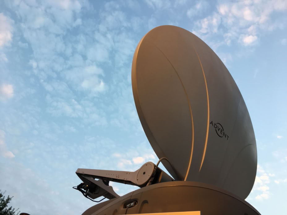 Advent Antenne im Abendlicht SteiwerTV